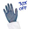 Blue Metal Detectable Disposable Vinyl Gloves (Box of 100)