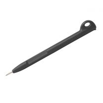 Detectable One-Piece Pens (Pack of 50) - Black Ink, Black Housing, Lanyard