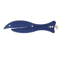 Detectable Safety Knives with Hook Blade (Pack of 5) - Hook - Blue