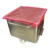 Non-Detectable Tote Bin Covers (Roll of 250) - Red