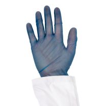 Blue Metal Detectable Disposable Vinyl Gloves (Box of 100) - AS LOW AS $8.51 PER BOX