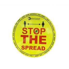 Detectable Health & Safety Floor Stickers | Metal Detectable | Detectamet