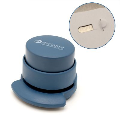 Metal Detectable 5 Sheet Staple-Free Stapler - Blue