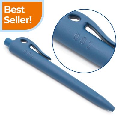 Sequentially Numbered Detectable Elephant Retractable Pens - Standard Ink (Pack of 50)