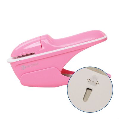 Non Detectable 7 Sheet Staple-Free Stapler - Pink